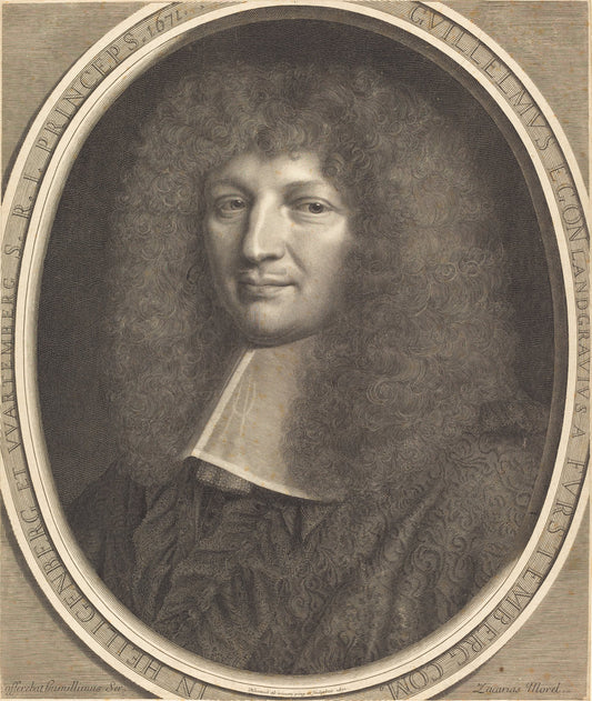 Cardinal de Furstenberg by Robert Nanteuil (French, 1623 - 1678), 16X12"(A3)Poster Print