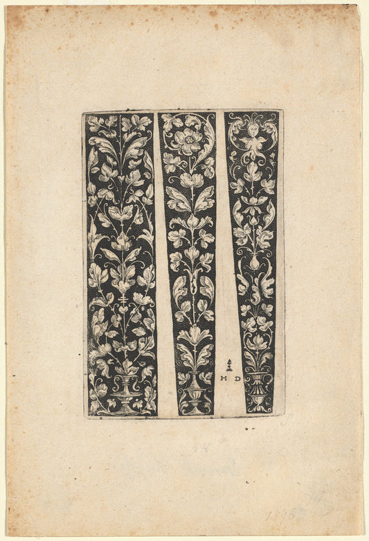 Ornament for Dagger Sheath by Daniel Hopfer (German, c. 1470 - 1536), 16X12"(A3)Poster Print