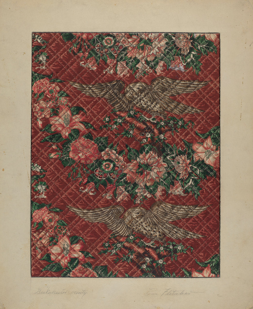 Quilt by Daniel Fletcher (American, active c. 1935), 16X12"(A3)Poster Print