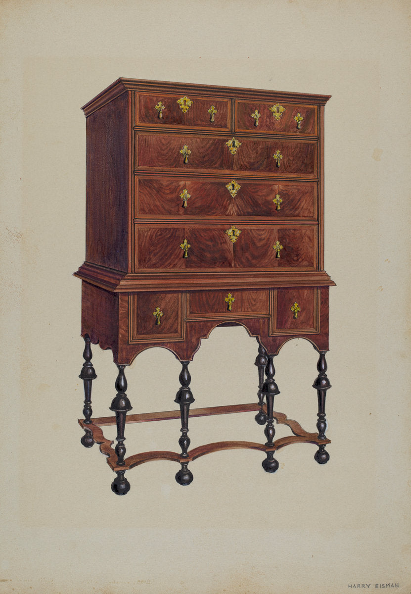 Highboy by Harry Eisman (American, active c. 1935), 16X12"(A3)Poster Print