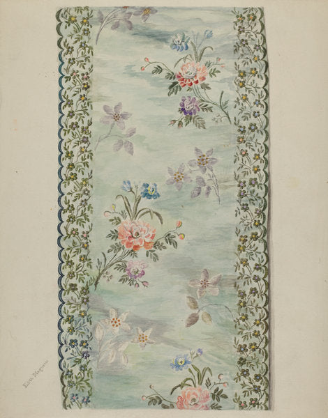 Embroidered Trimmimg by Edith Magnette (American, active c. 1935), 16X12"(A3)Poster Print