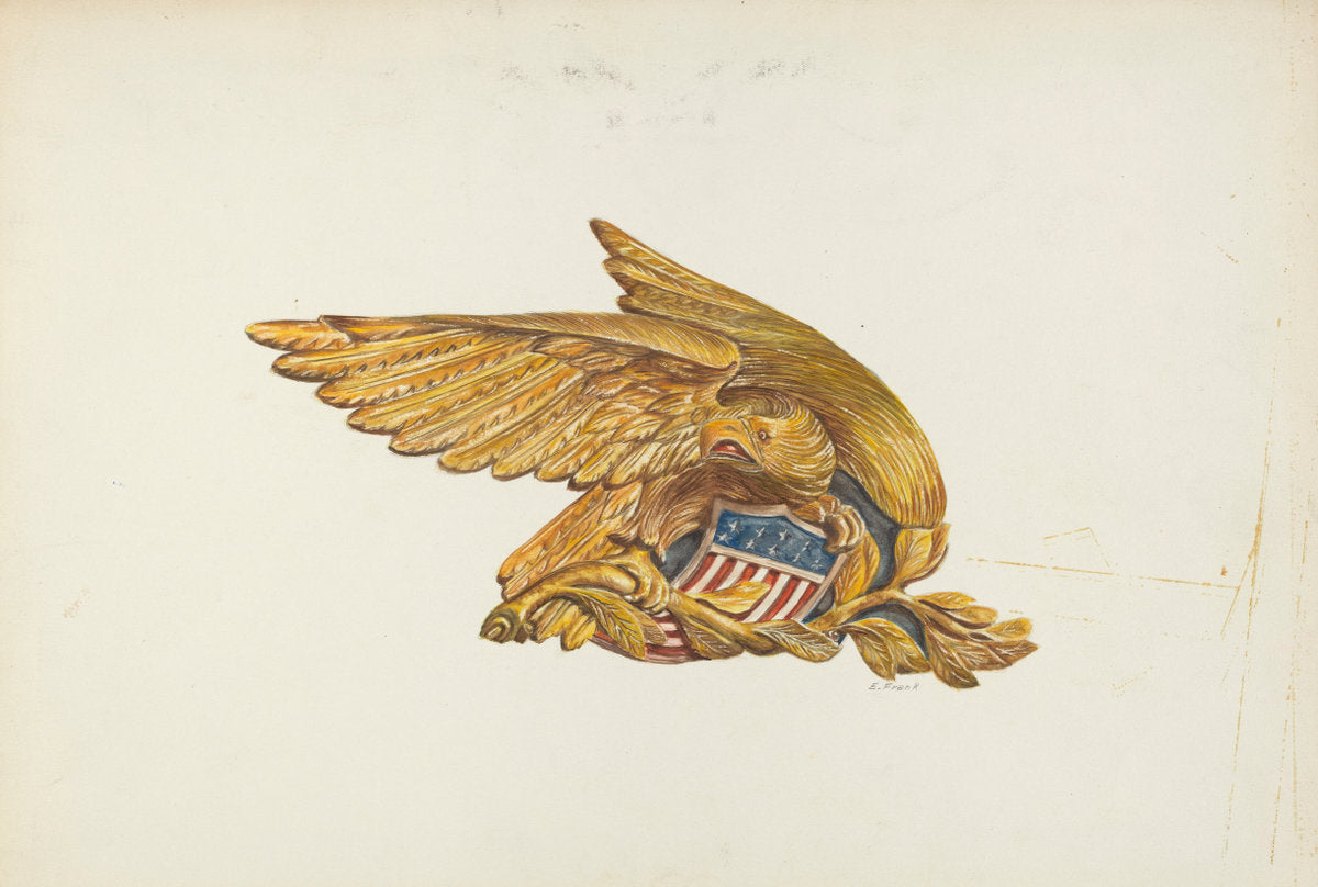 Ship's Sternpiece by Cornelius Christoffels (American, active c. 1935), 16X12"(A3)Poster Print
