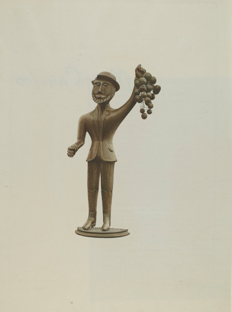 Tavern Sign Figure by Karl J. Hentz (American, active c. 1935), 16X12"(A3)Poster Print