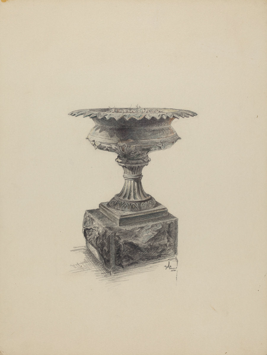 Urn for Flowers by Ralph Atkinson (American, active c. 1935), 16X12"(A3)Poster Print