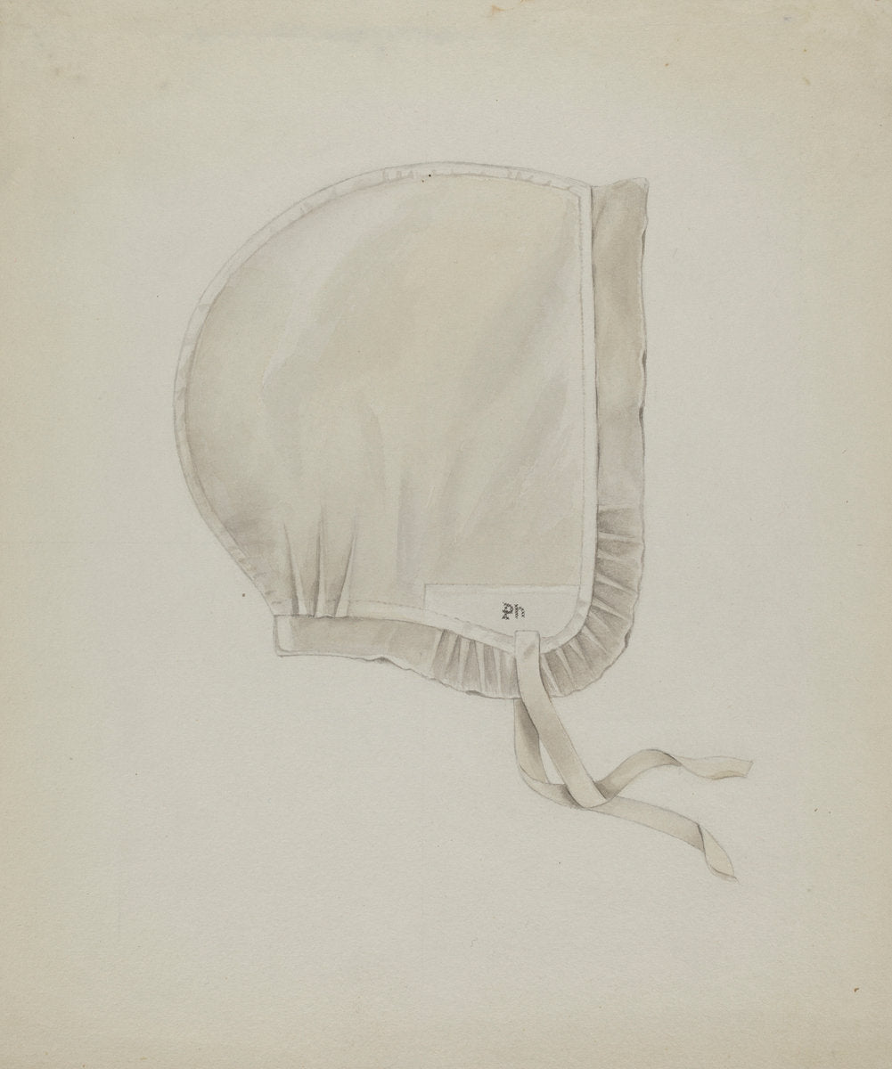 Shaker Infirmary Cap by Betty Fuerst (American, active c. 1935), 16X12"(A3)Poster Print