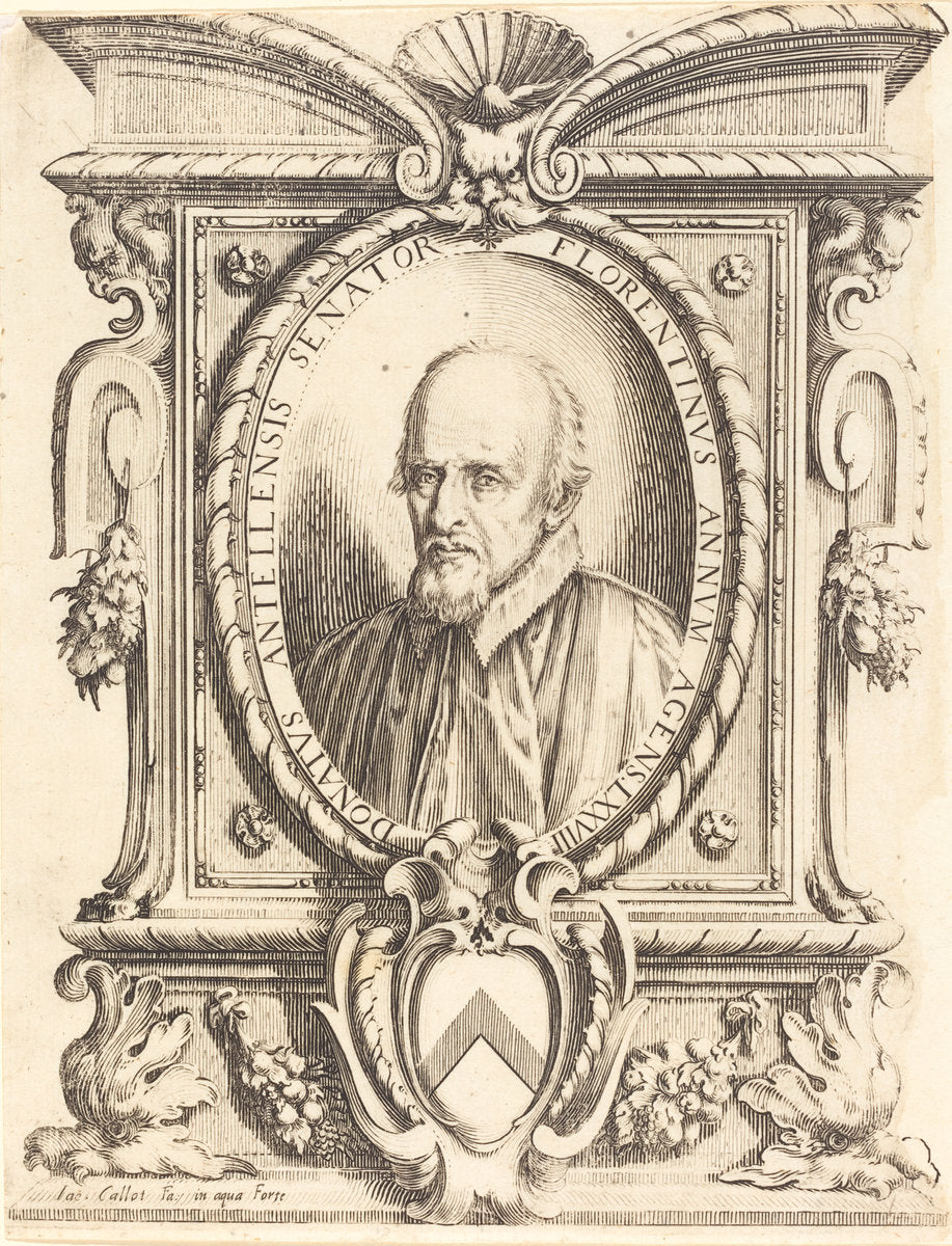Donato Dell' Antella by Jacques Callot (French, 1592 - 1635), 16X12"(A3)Poster Print