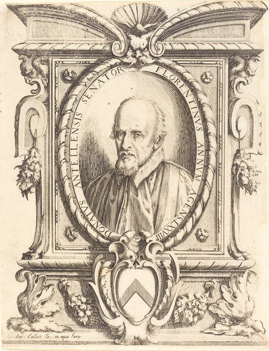 Donato Dell' Antella by Jacques Callot (French, 1592 - 1635), 16X12"(A3)Poster Print