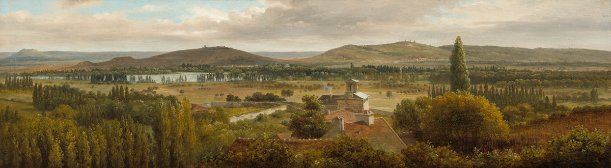 Panoramic View of the Ile-de-France by Théodore Rousseau (French, 1812 - 1867), 16X12"(A3)Poster Print