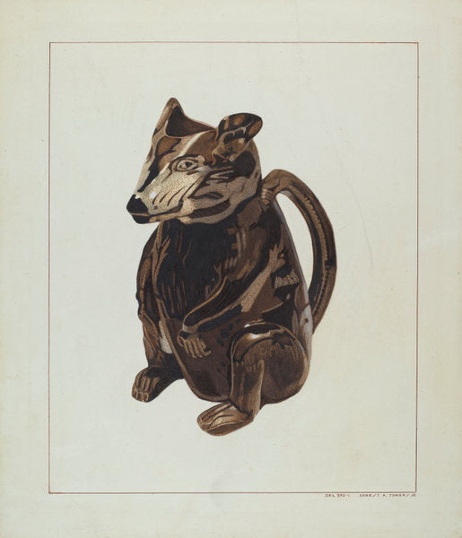 Possum Pitcher by Ernest A. Towers, Jr. (American, active c. 1935), 16X12"(A3)Poster Print