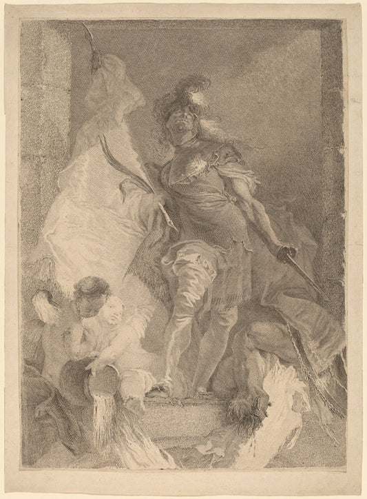 Saint Florian by Johann Beheim after Franz Anton Maulbertsch (Austrian, c. 1730 - after 1770), 16X12"(A3)Poster Print
