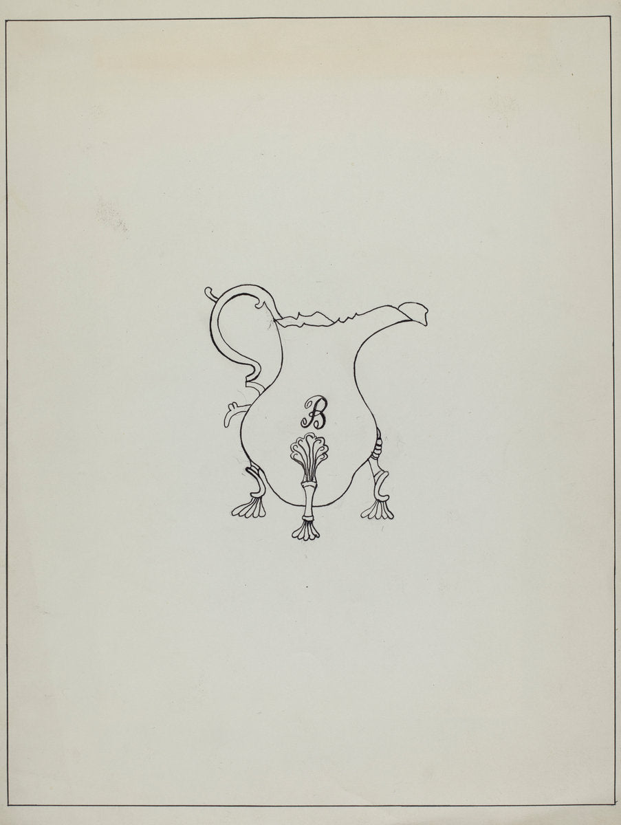 Silver Creamer by John R. Towers (American, active c. 1935), 16X12"(A3)Poster Print