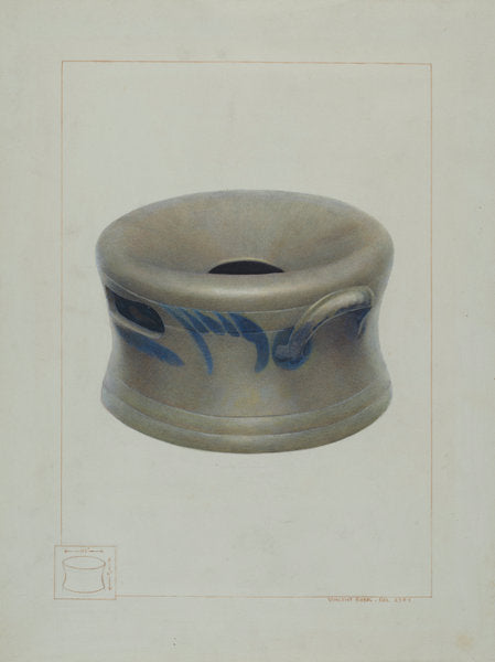 Crockery Cuspidor by Vincent P. Rosel (American, active c. 1935), 16X12"(A3)Poster Print