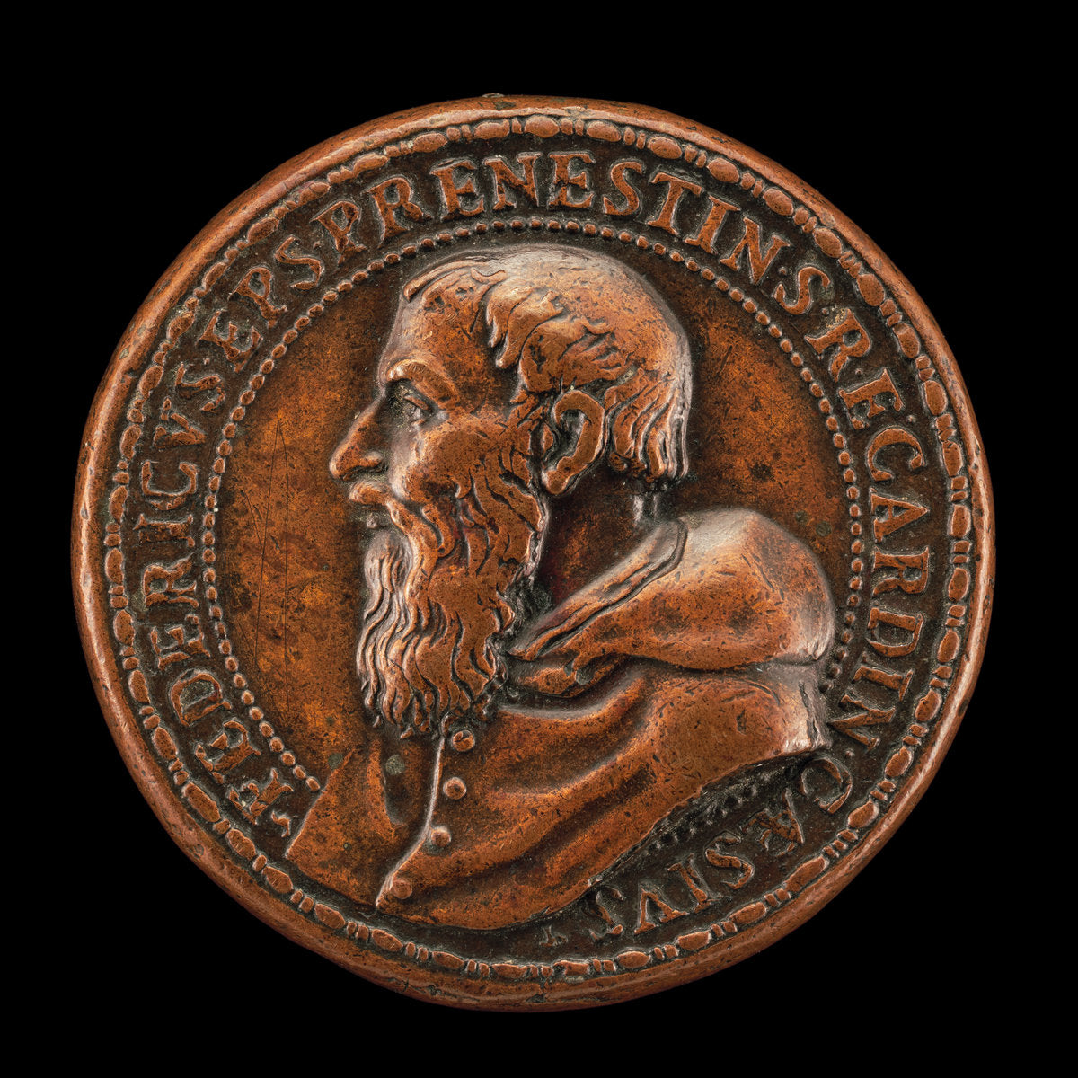 Cardinal Federico Cesi, Bishop of Palestrina [obverse] by Giovan Federico Bonzagni (Parmese, after 1507 - 1588), 16X12"(A3)Poster Print