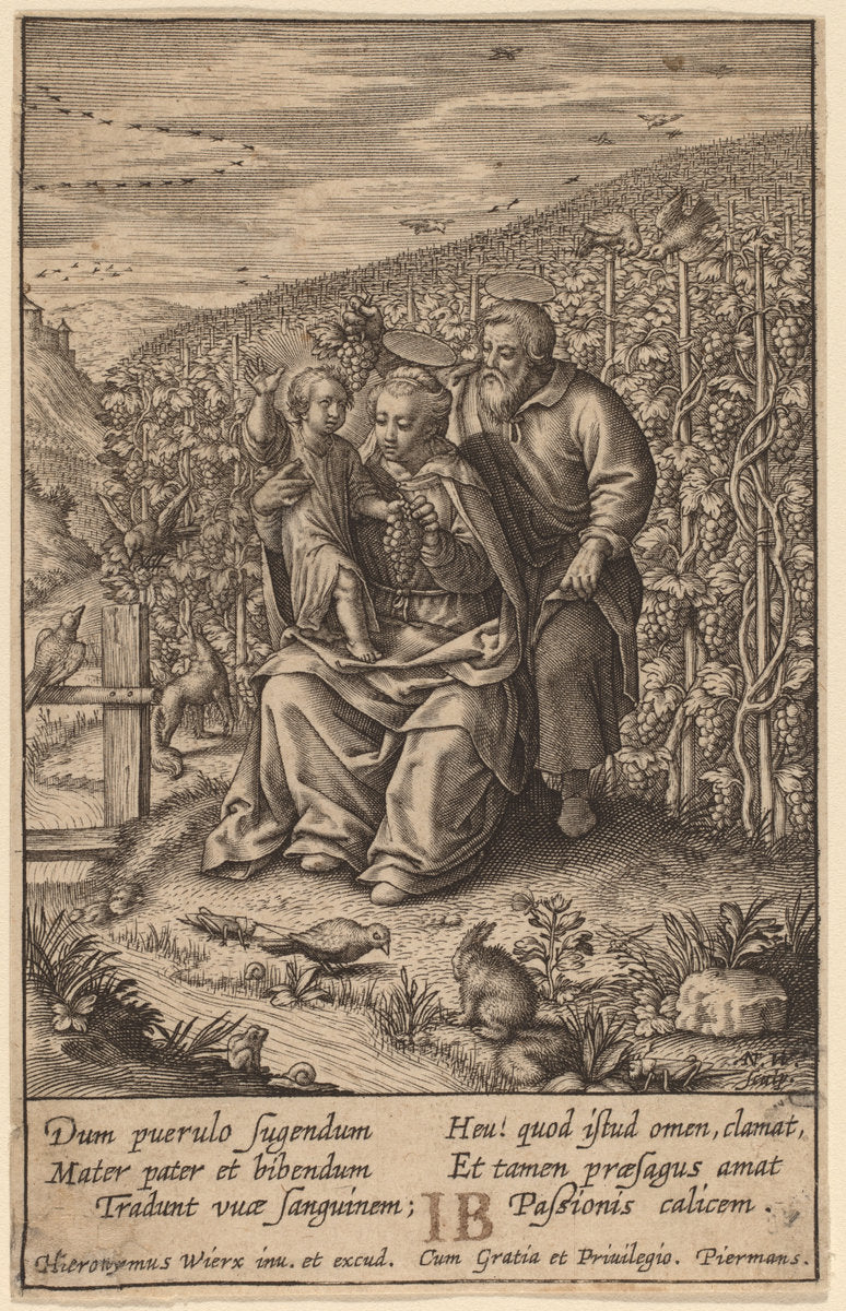 Dum pierulo fugendum ... by Hieronymus Wierix (Flemish, c. 1553 - 1619), 16X12"(A3)Poster Print