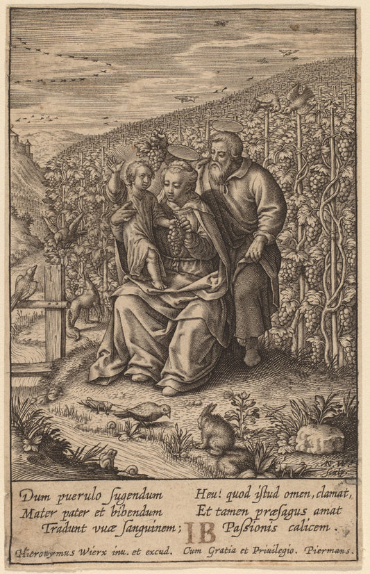 Dum pierulo fugendum ... by Hieronymus Wierix (Flemish, c. 1553 - 1619), 16X12"(A3)Poster Print