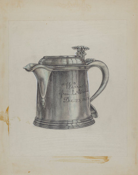 1935/1942 by American 20th Century (Silver Tankard), 16X12"(A3)Poster Print