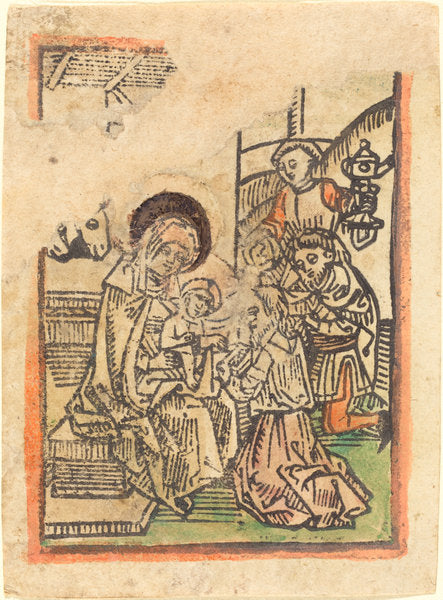c. 1485 by German 15th Century (The Adoration of the Magi), 16X12"(A3)Poster Print