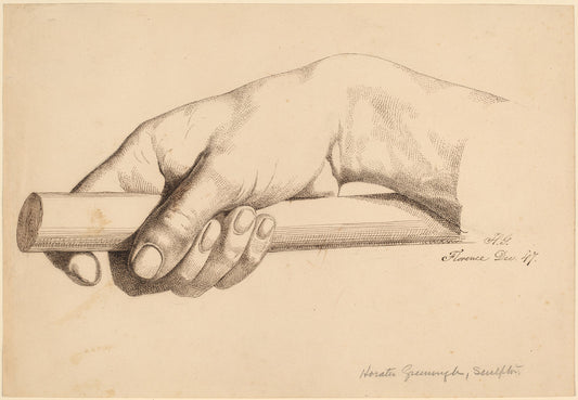 Right Hand Holding Short Rod by Horatio Greenough (American, 1805 - 1852), 16X12"(A3)Poster Print