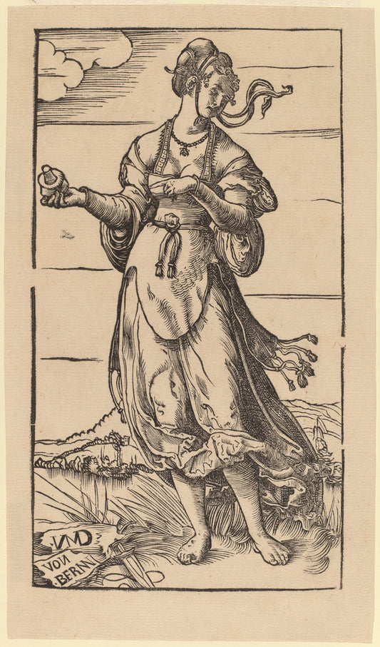 The Wise Virgin by Niklaus Manuel I (Swiss, c. 1484 - 1530), 16X12"(A3)Poster Print