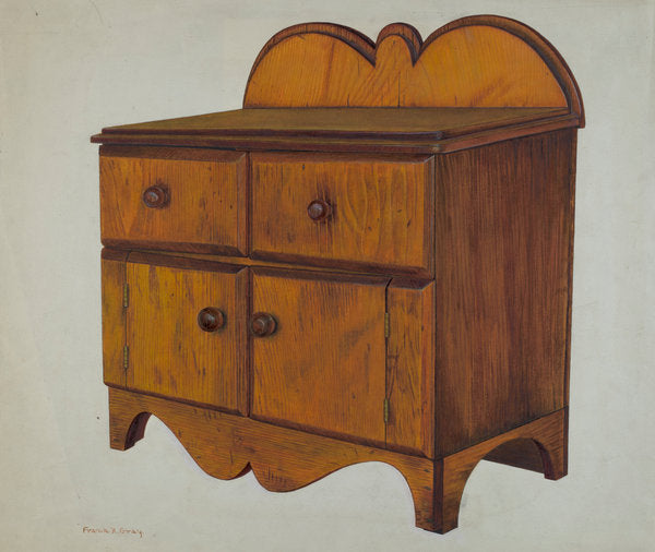 Miniature Chest by Frank Gray (American, active c. 1935), 16X12"(A3)Poster Print