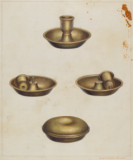 Candlestick by James M. Lawson (American, active c. 1935), 16X12"(A3)Poster Print