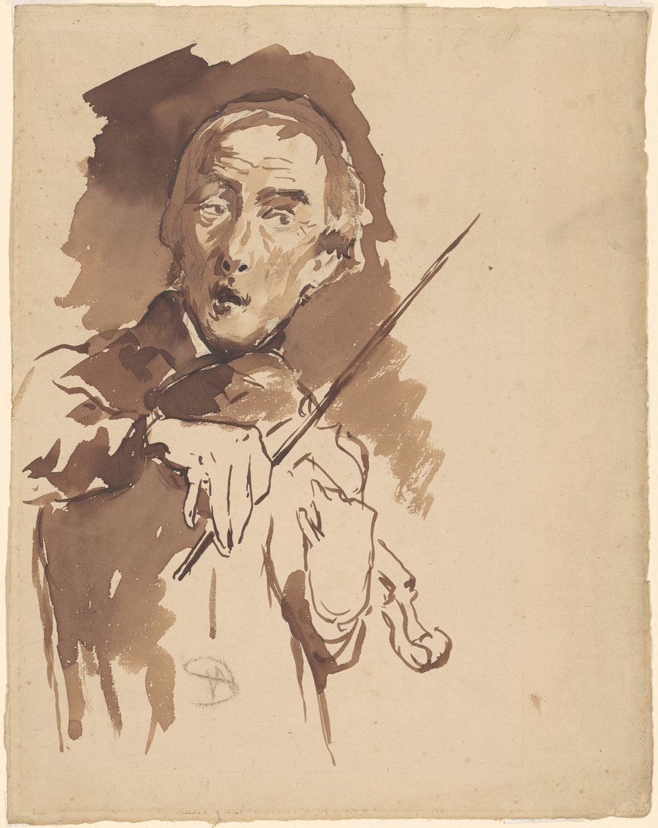 Study for "Toning the Bell" by Walter Shirlaw (American, 1838 - 1909), 16X12"(A3)Poster Print