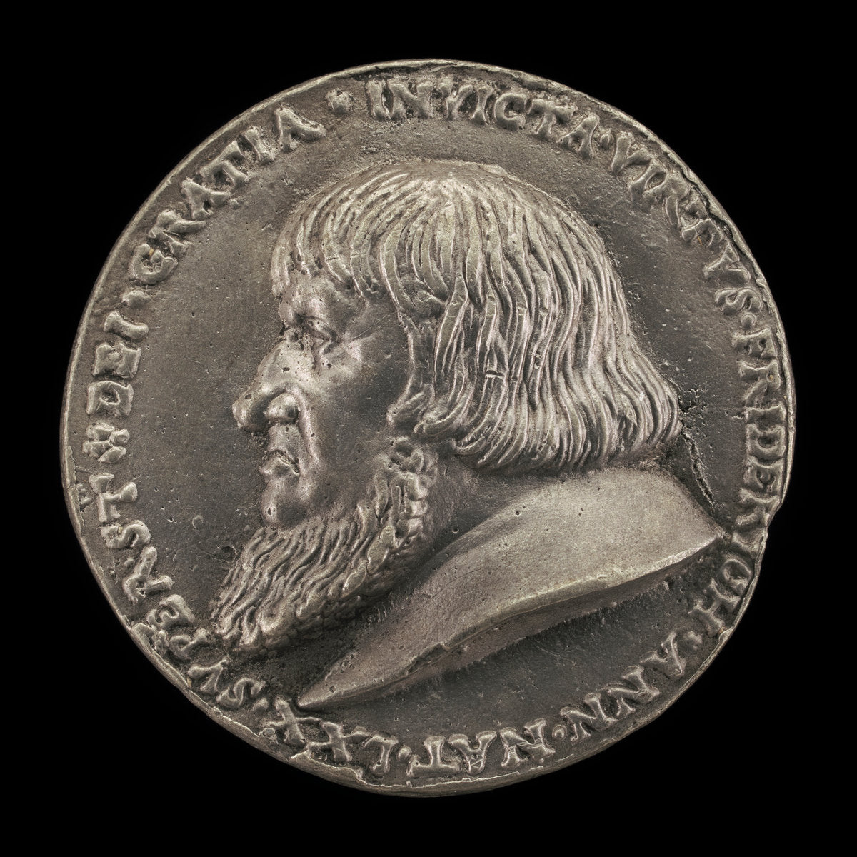 Friedrich the Elder, 1460-1536, Margrave of Brandenburg-Ansbach 1486 [obverse] by Matthes Gebel (German, c. 1500 - 1574), 16X12"(A3)Poster Print