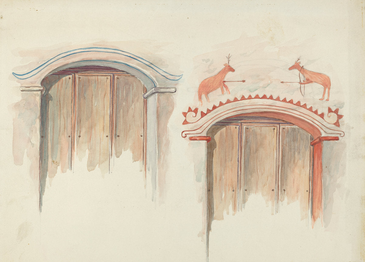 Restoration Drawing by Robert W.R. Taylor (American, active c. 1935), 16X12"(A3)Poster Print