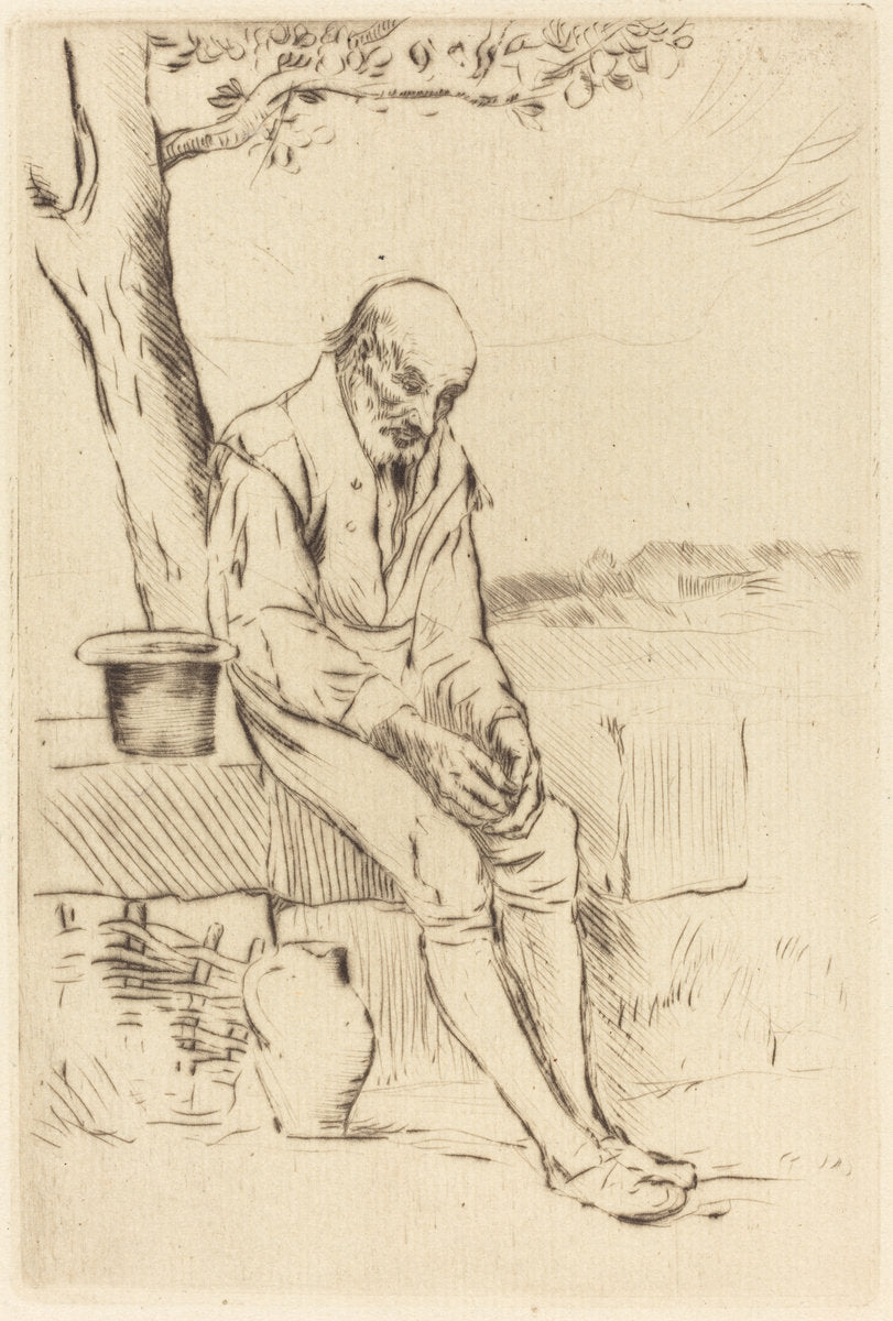 Since Then ("Depuis ce temps-la") by Alphonse Legros (French, 1837 - 1911), 16X12"(A3)Poster Print