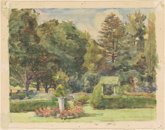 Parmelee Garden by Dora Louise Murdoch (American, 1857 - 1933), 16X12"(A3)Poster Print