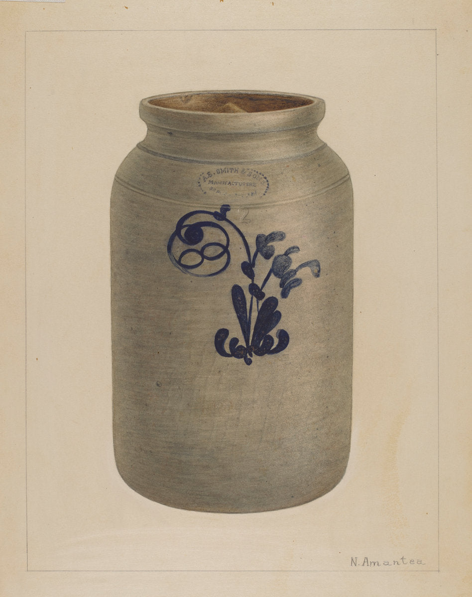 Cookie Jar with Cover by Nicholas Amantea (American, 1900 - 1978), 16X12"(A3)Poster Print