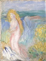 Small Study for a Nude by Auguste Renoir (French, 1841 - 1919), 16X12"(A3)Poster Print