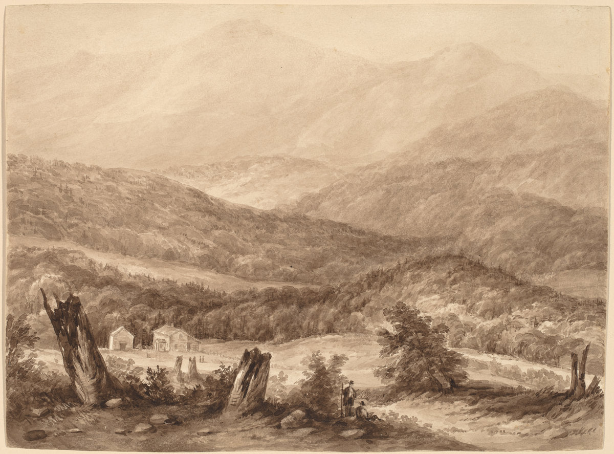 White Mountains (?) by Attributed to Asher Brown Durand (American, 1796 - 1886), 16X12"(A3)Poster Print