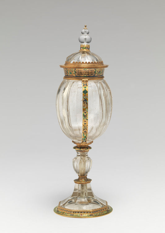 c. 1566 (crystal); 1566 (mounts) by Freiburg-im-Breisgau 16th Century (crystal); Augsburg 16th Century (mounts) (Covered Cup with Shield of Arms of the Countess of Gleichen), 16X12"(A3)Poster Print
