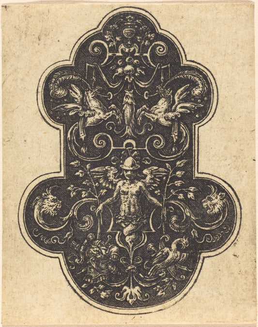 Female Figure by Etienne Delaune (French, 1518/1519 - 1583), 16X12"(A3)Poster Print