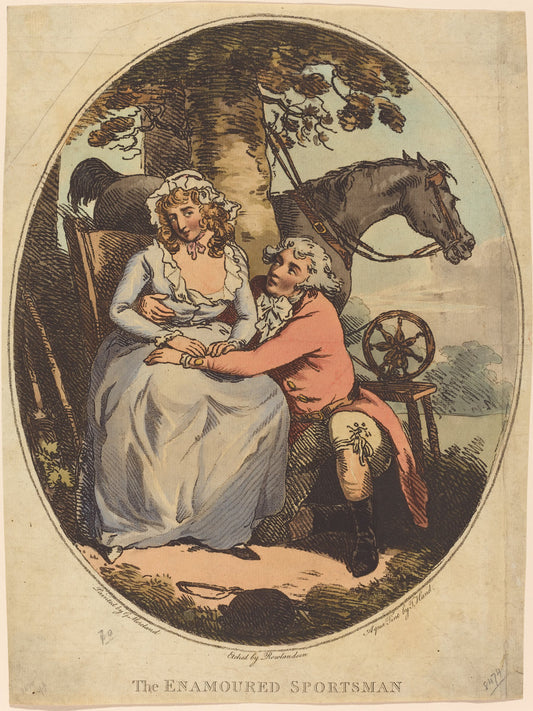 The Enamoured Sportsman by Thomas Rowlandson (British, 1756 - 1827), 16X12"(A3)Poster Print