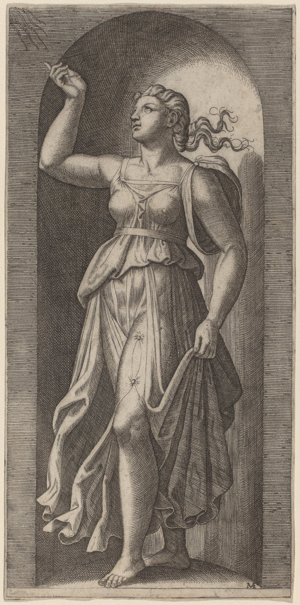 Faith by Marcantonio Raimondi after Raphael (Italian, c. 1480 - c. 1534), 16X12"(A3)Poster Print
