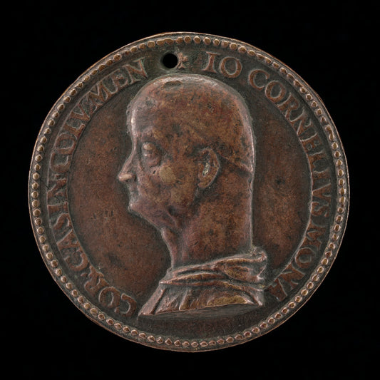 c. 1507/1514 by Venetian 16th Century (Fra Giovanni Cornaro, Benedictine Monk, Abbot of Pragiia 1507-1514 [obverse]), 16X12"(A3)Poster Print