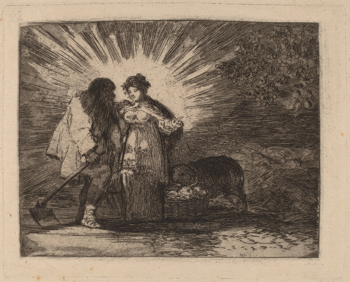 Esto es lo verdadero (This Is the Truth) by Francisco de Goya (Spanish, 1746 - 1828), 16X12"(A3)Poster Print