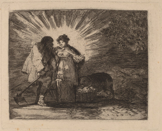 Esto es lo verdadero (This Is the Truth) by Francisco de Goya (Spanish, 1746 - 1828), 16X12"(A3)Poster Print