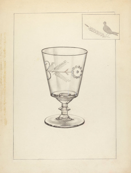 Goblet by Margaret Knapp (American, active c. 1935), 16X12"(A3)Poster Print