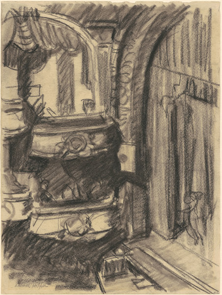 Burlesque Theatre, Times Square by Edward Hopper (American, 1882 - 1967), 16X12"(A3)Poster Print