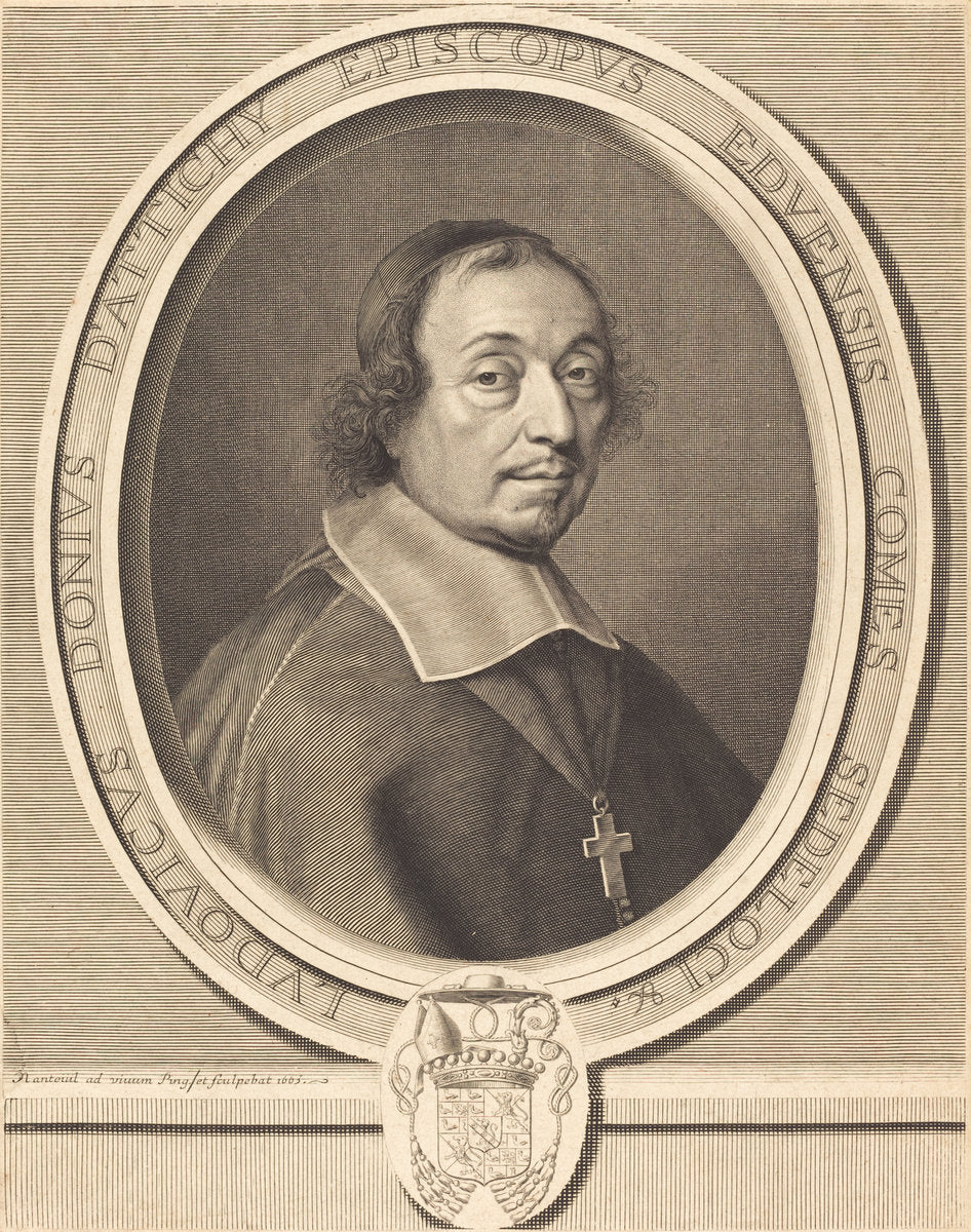 Louis Doni d'Attichy by Robert Nanteuil (French, 1623 - 1678), 16X12"(A3)Poster Print