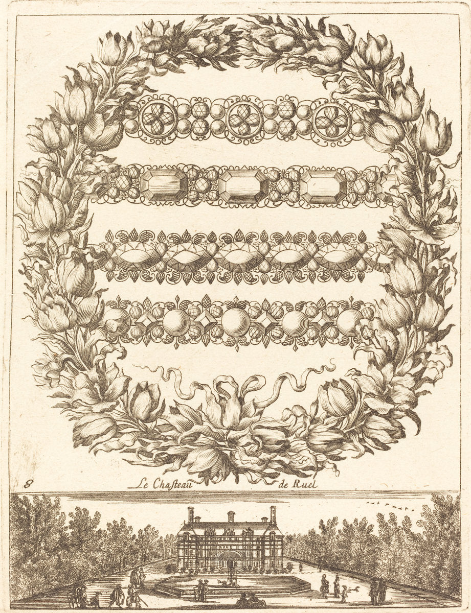 Le chasteau de Ruel by François Le Febvre (French, active 1635/1657), 16X12"(A3)Poster Print