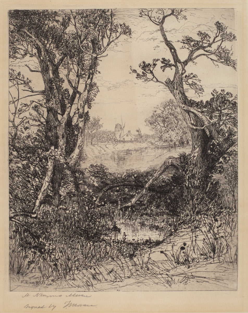 Summer—Easthampton by Mary Nimmo Moran (American, born Scotland, 1842 - 1899), 16X12"(A3)Poster Print