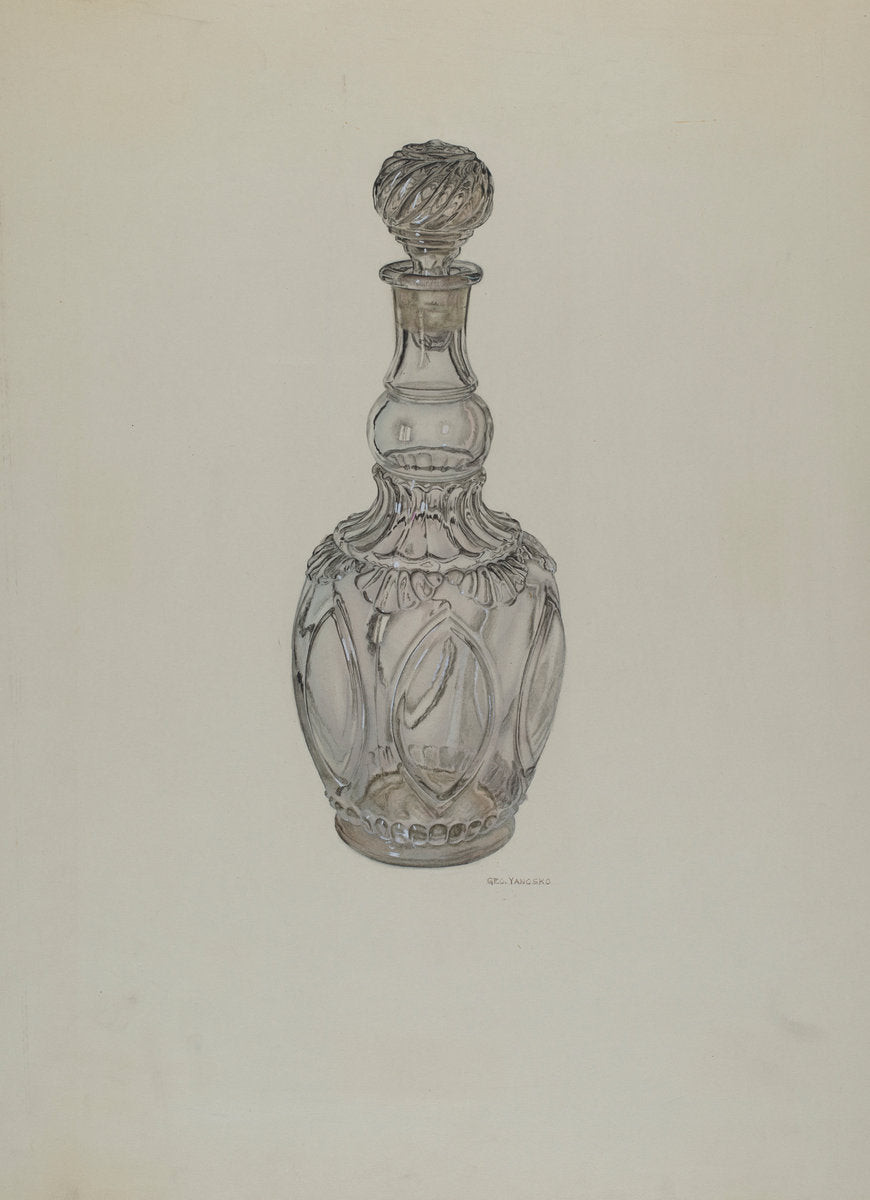 Decanter by George Yanosko (American, active c. 1935), 16X12"(A3)Poster Print