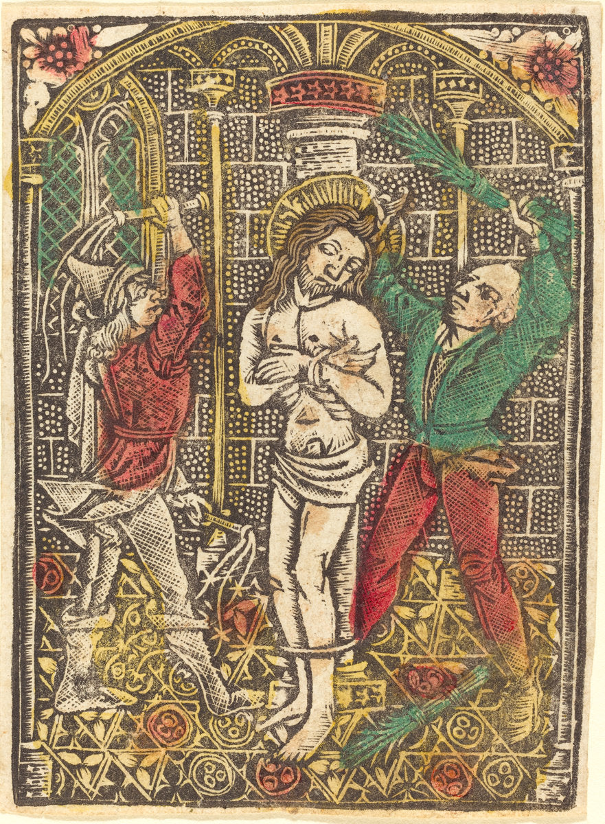 c. 1480 by German 15th Century (The Flagellation), 16X12"(A3)Poster Print