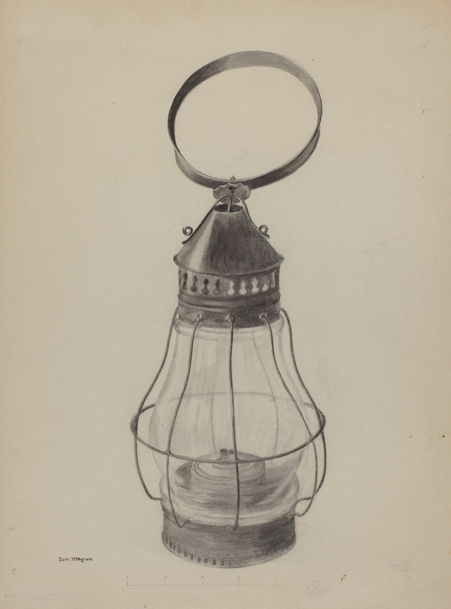 Lantern by Edith Magnette (American, active c. 1935), 16X12"(A3)Poster Print