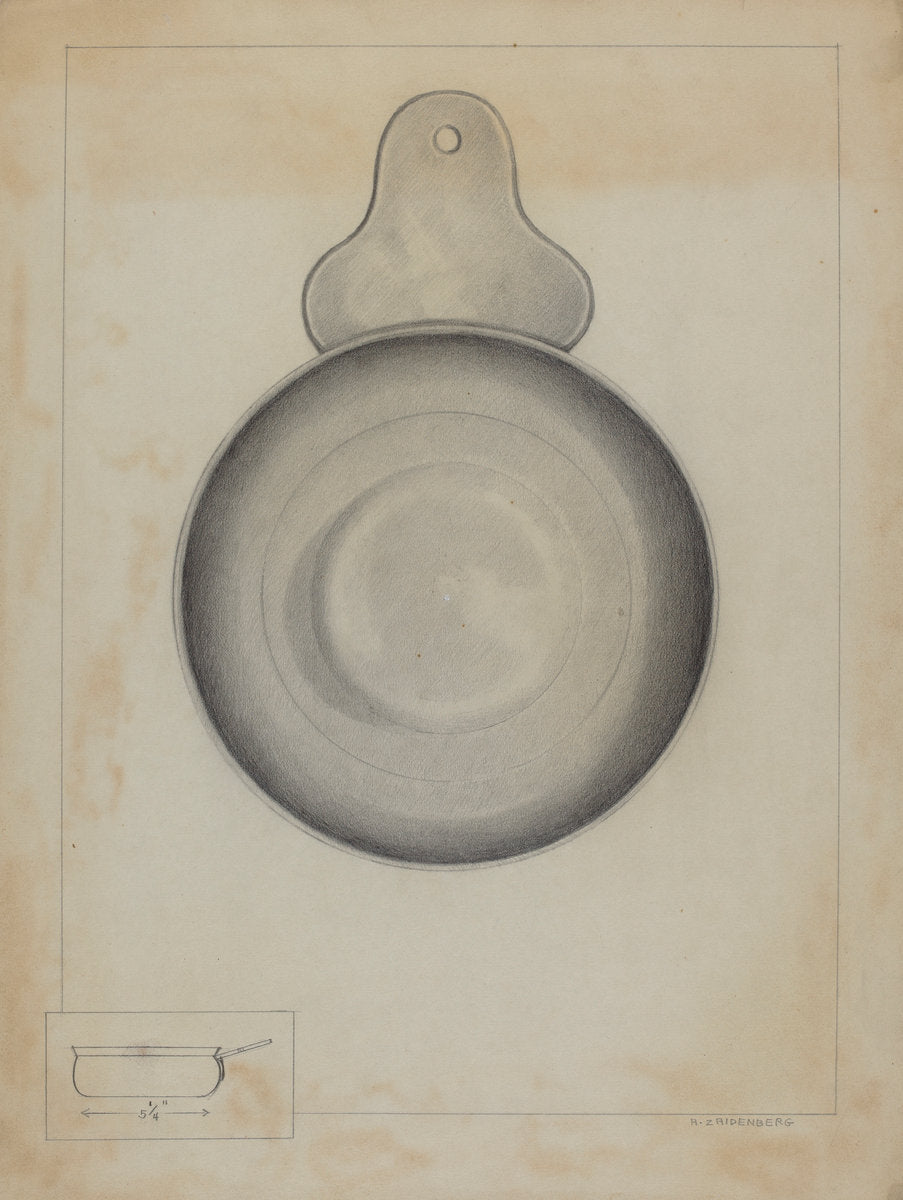 Pewter Porringer by A. Zaidenberg (American, active c. 1935), 16X12"(A3)Poster Print