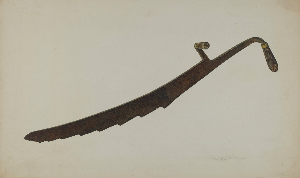 Knife by Harold Ballerd (American, active c. 1935), 16X12"(A3)Poster Print